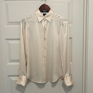 Ralph Lauren Cream Silk Blouse